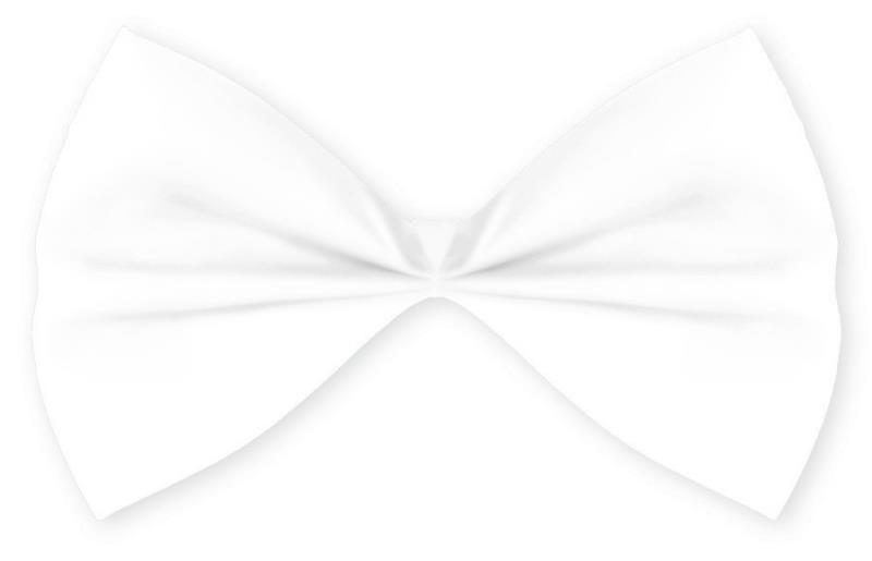 White Bow Tie Adult Costume Accessory