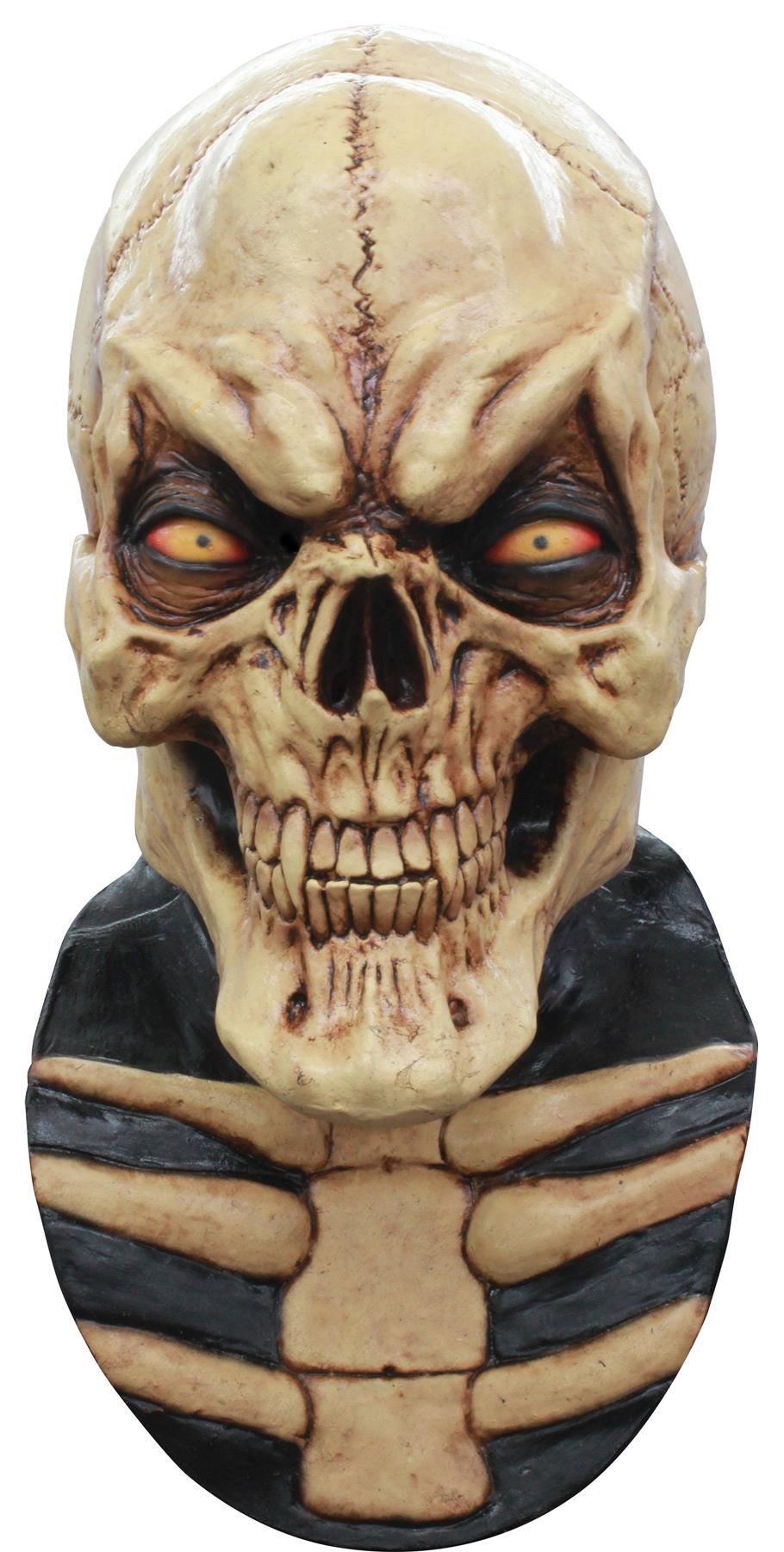 Grinning Skull Latex Adult Mask