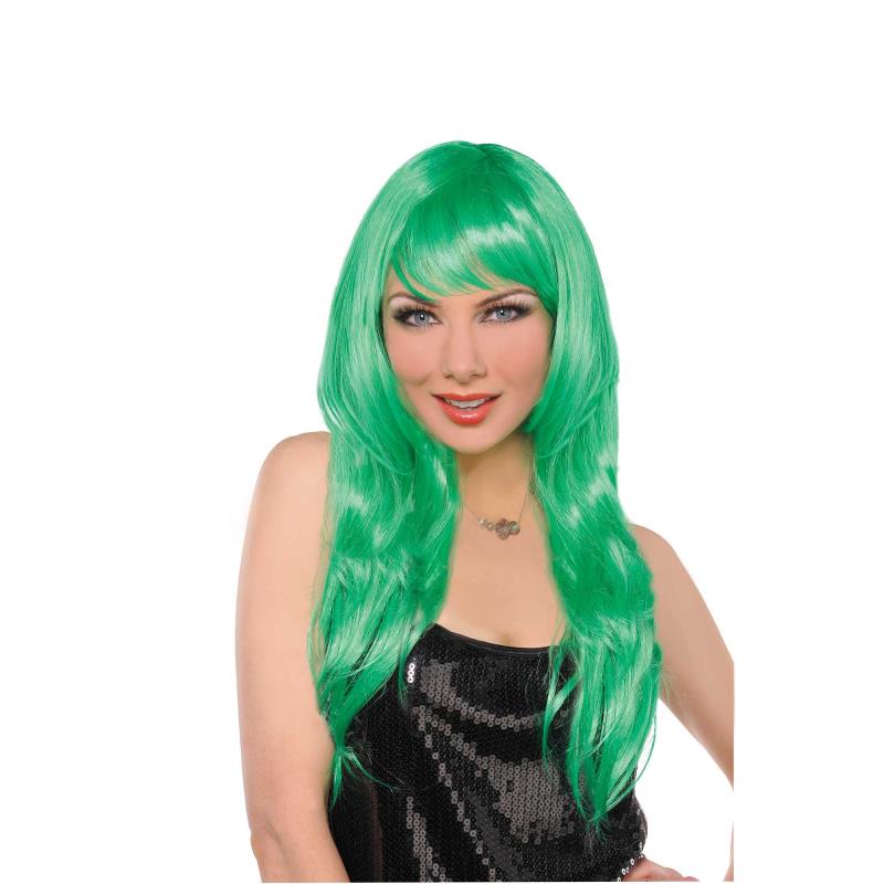 Glamorous Green Adult Wig