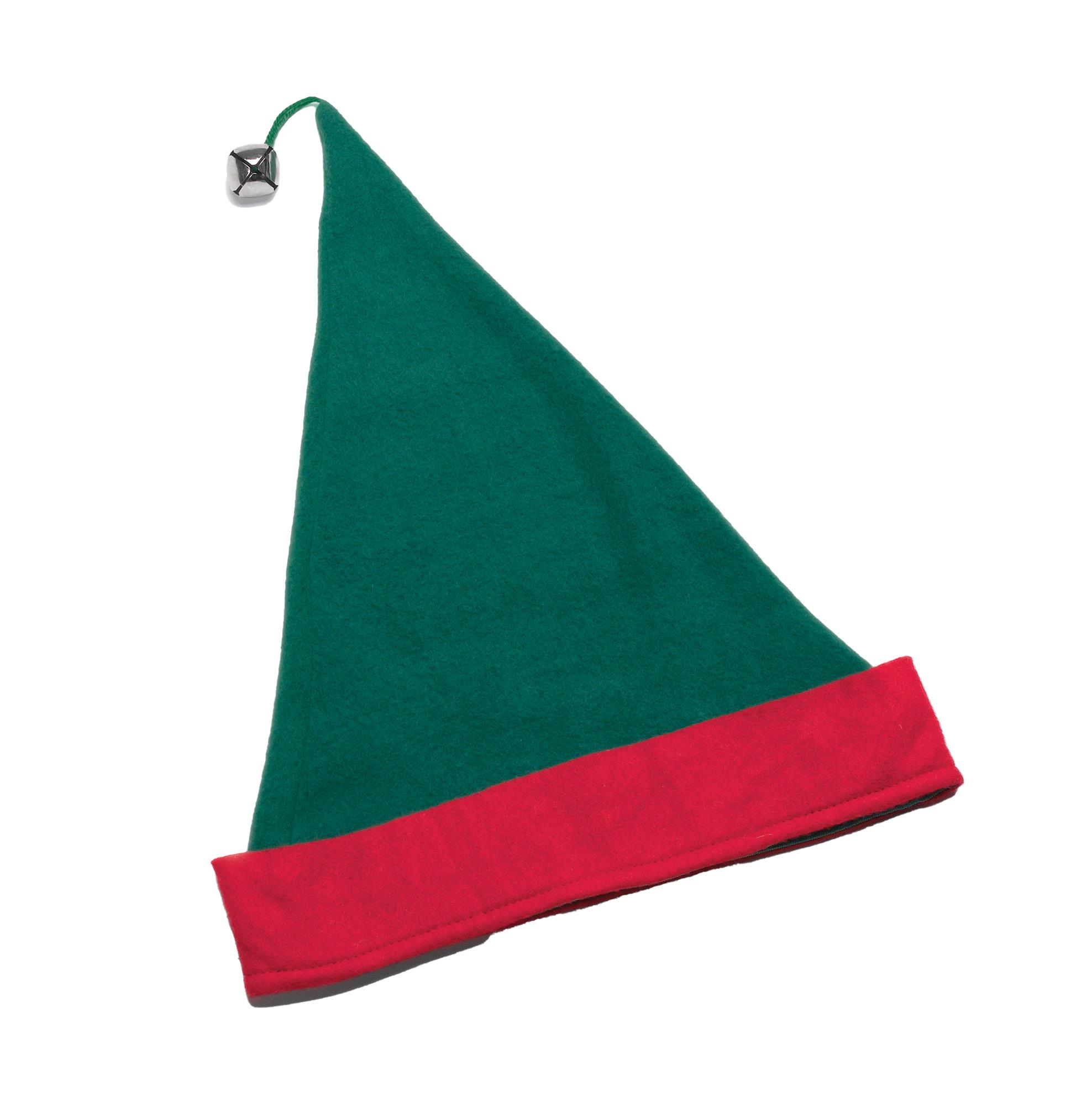 Green Red Felt Elf Adult Hat