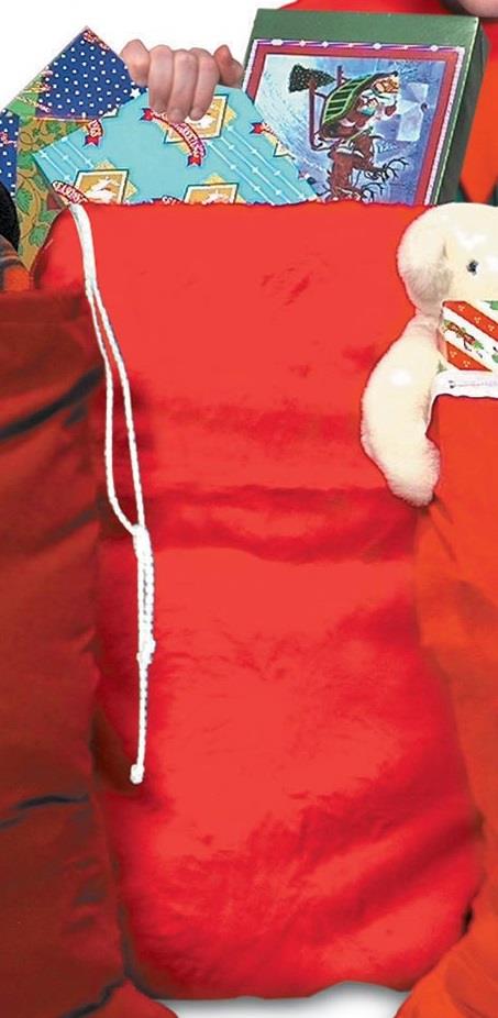 Plush Santa Toy Bag Adult Costume Accessory