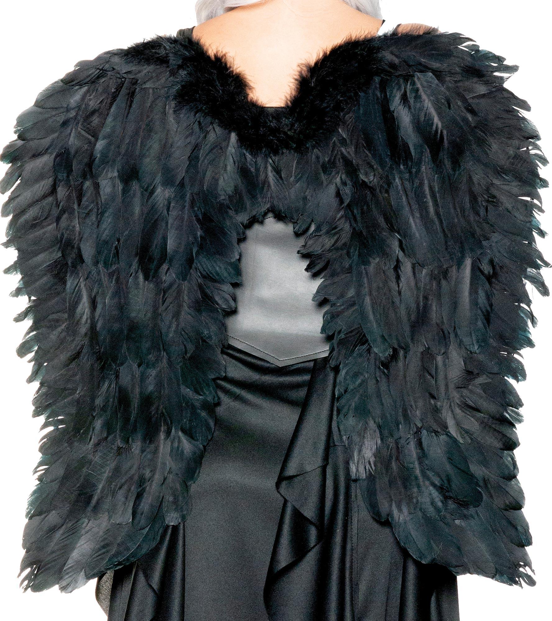 Feather Wings Adult Costume Accessory Black