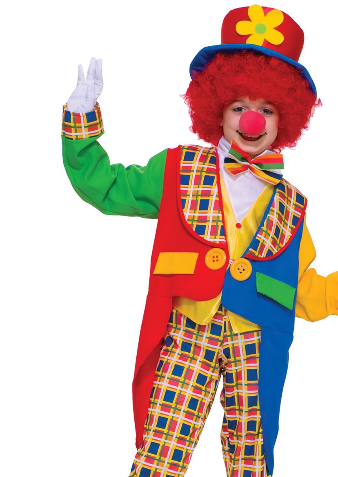 Clown Around Town Child Costume Large