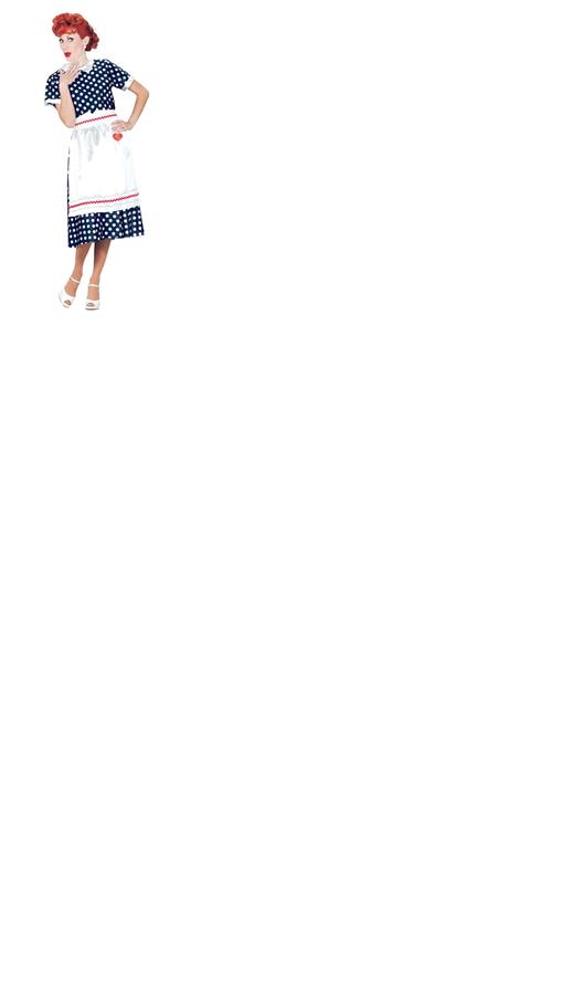 I Love Lucy Polka Dot Dress Adult Costume