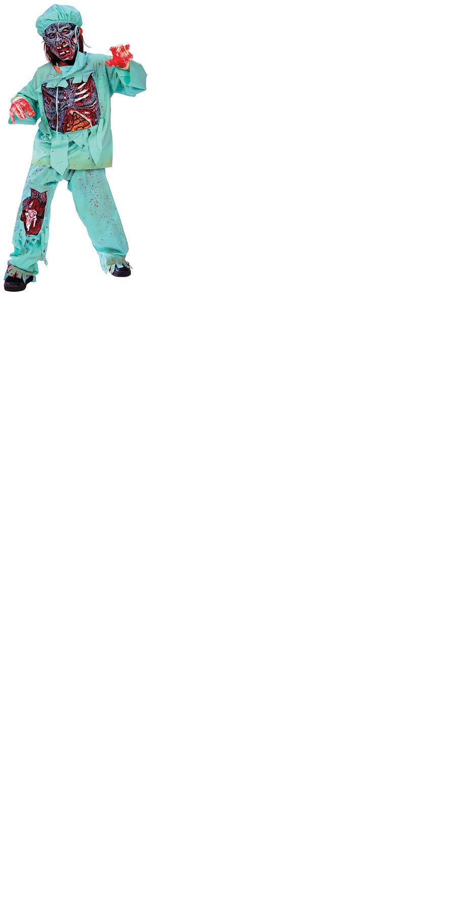 Zombie Doctor Child Costume Large