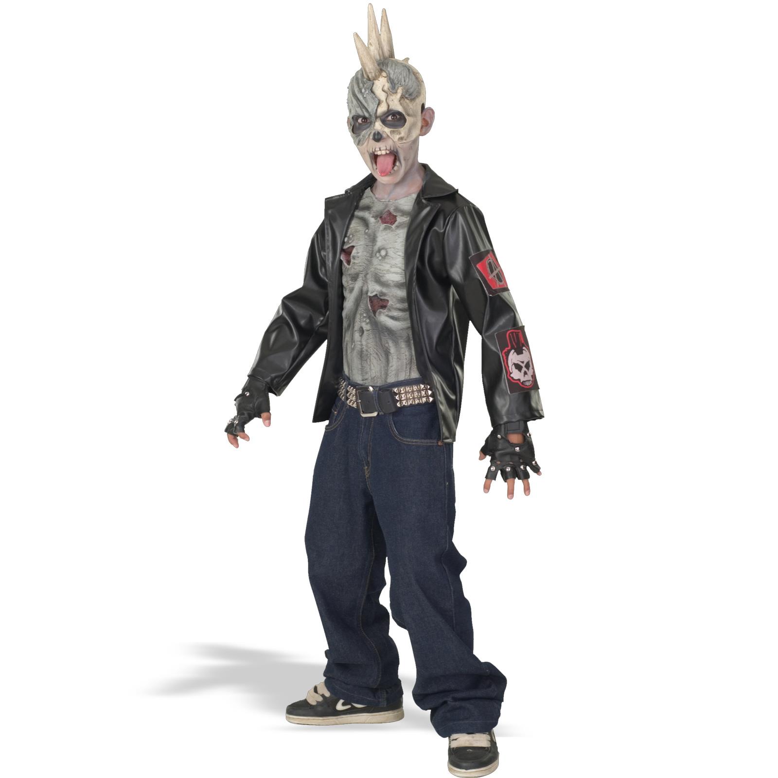 Punk Zombie Child Costume Large