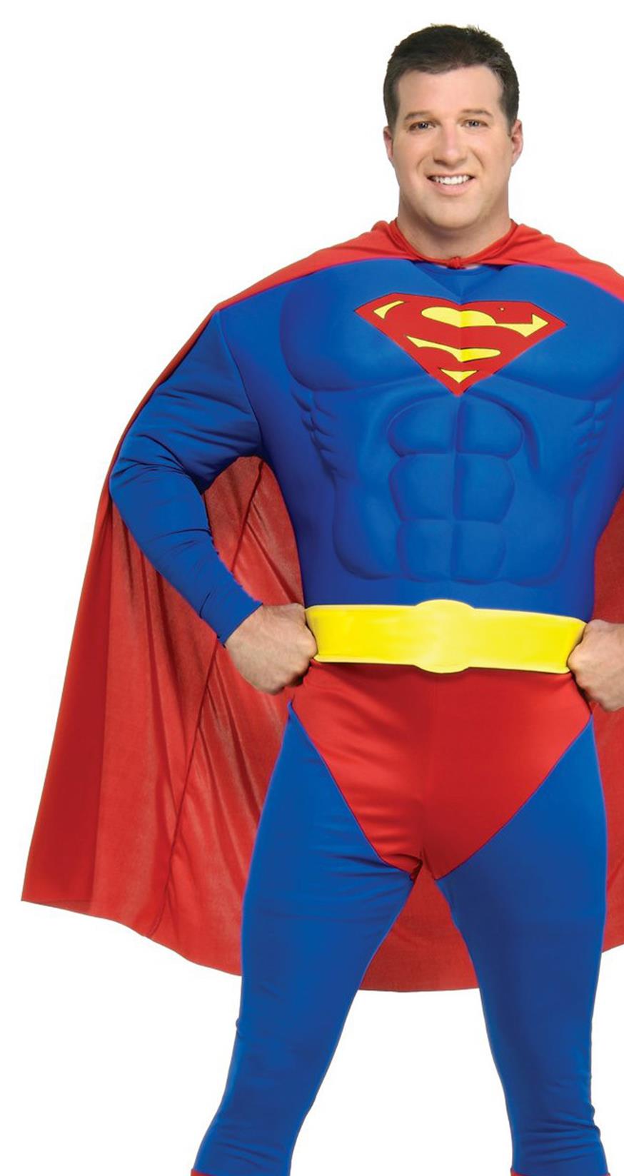 Superman Muscle Chest Adult Plus Costume