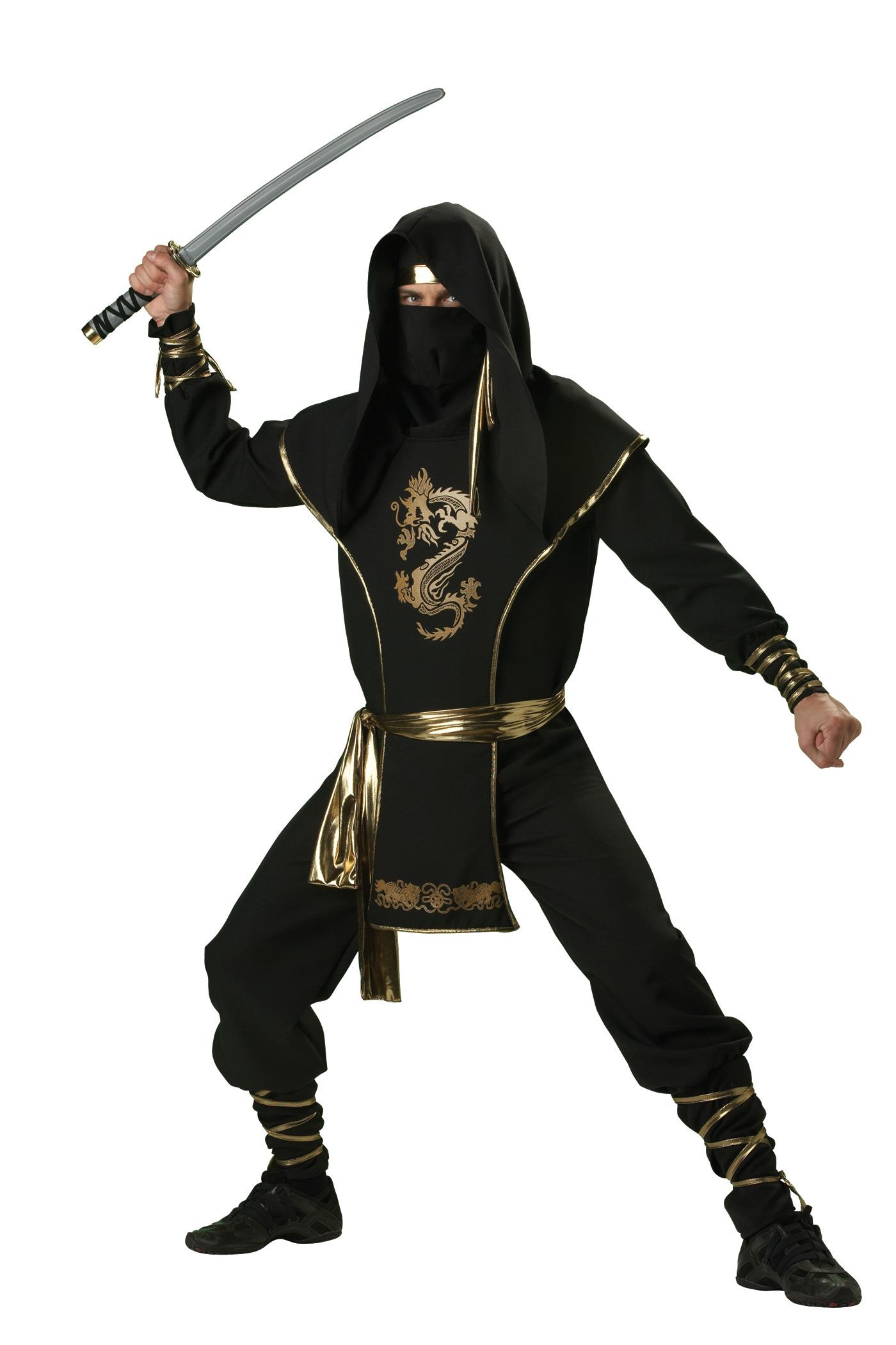 Ninja Warrior Elite Collection Adult Costume Medium