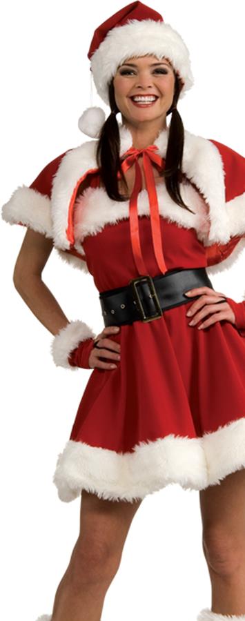 Velvet Miss Santa Adult Costume Small
