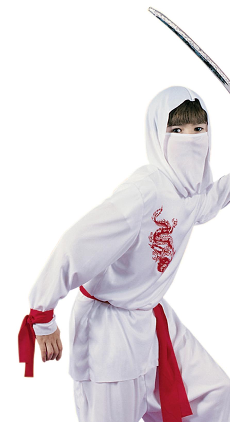White Ninja Deluxe Child Costume Large