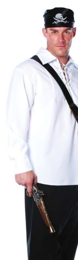 White Classic Pirate Adult Plus Shirt