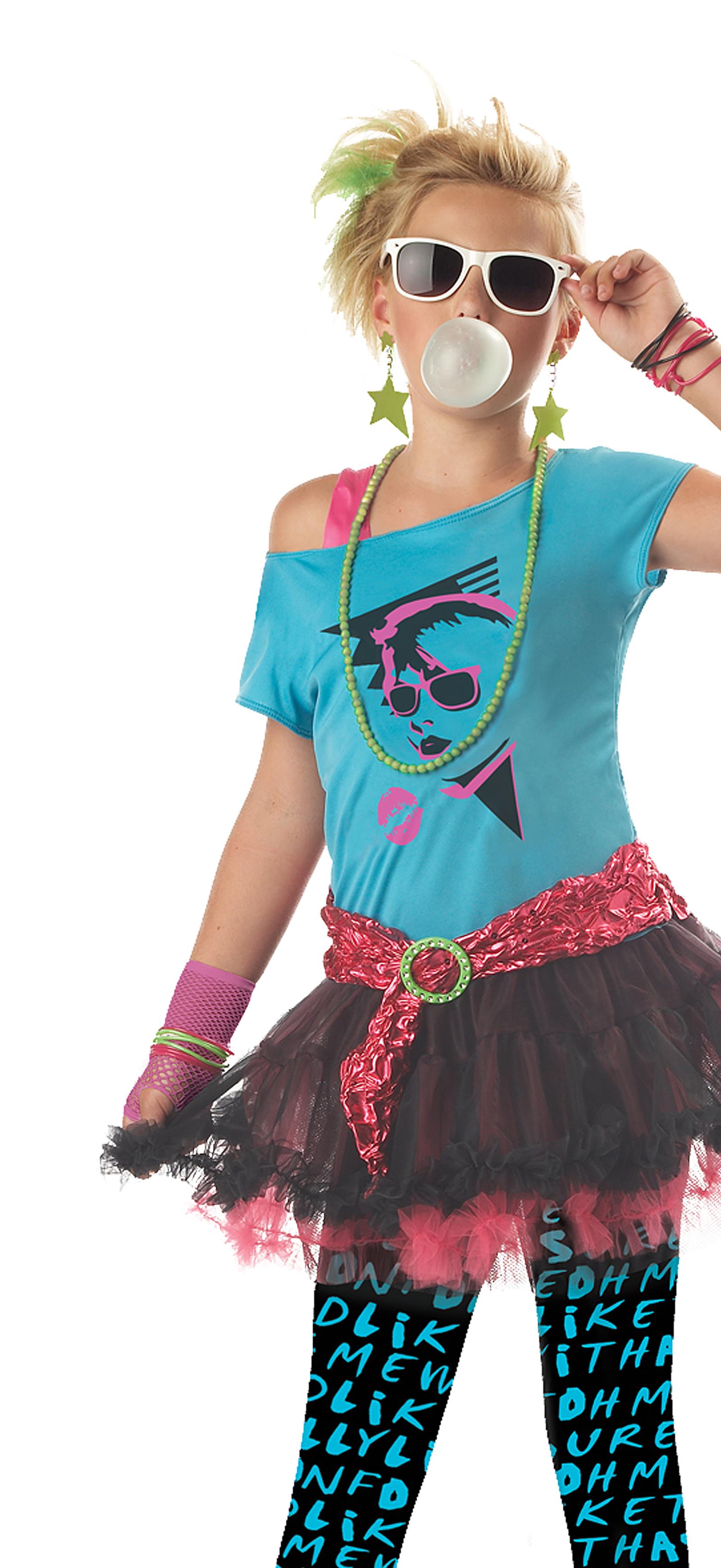 80's Valley Girl Child Costume Small