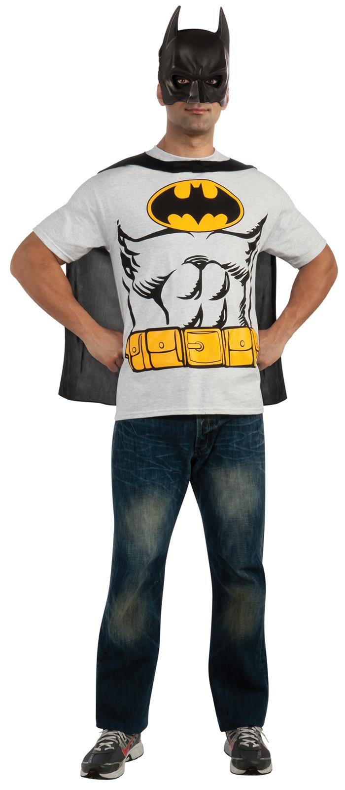 Batman T-Shirt Adult Costume Kit Large