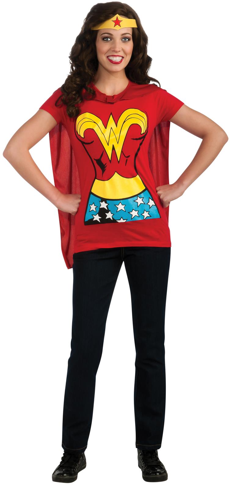 Wonder Woman T-Shirt Adult Costume Kit Medium