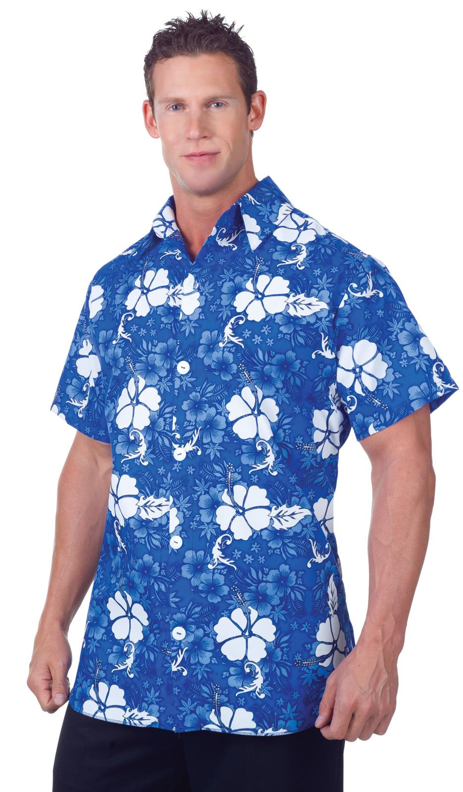 Blue Hawaiian Shirt Adult Costume Standard
