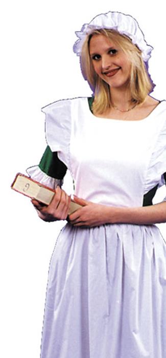Olden Day Pinafore Mob Cap Adult Costume Kit