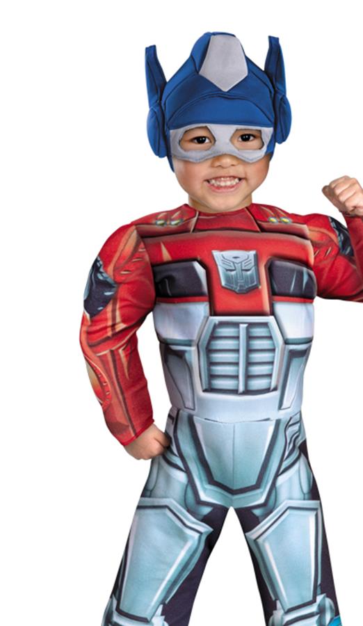 Transformers Optimus Prime Rescue Bot Muscle Toddler Costume 3-4T
