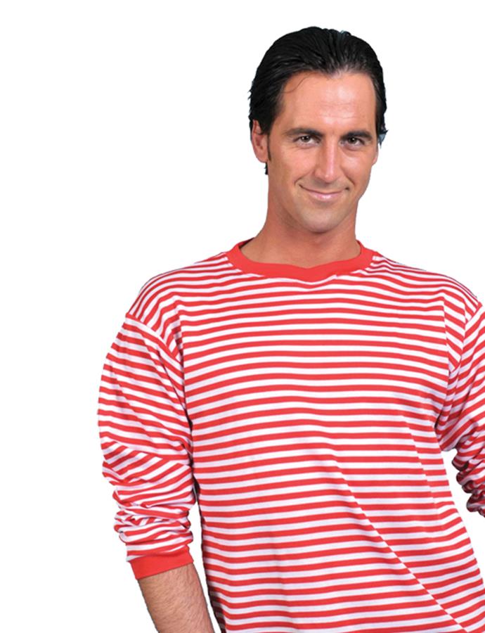 Clown Red White Adult Shirt