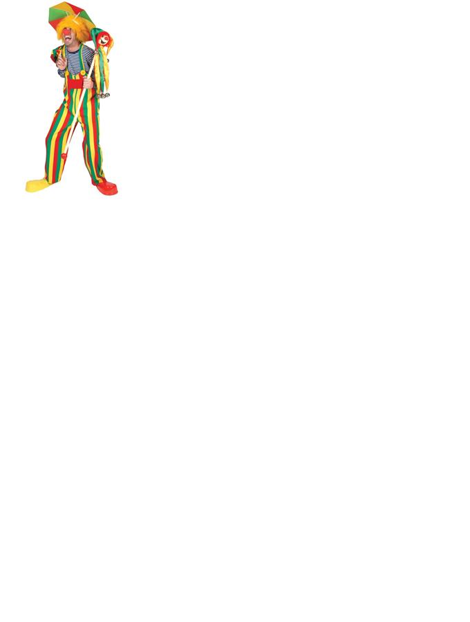 Choo Choo Charlie Clown Overalls Adult Costume Large