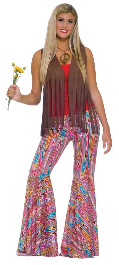 Wild Swirl Bell Bottom Pants Adult Costume Accessory