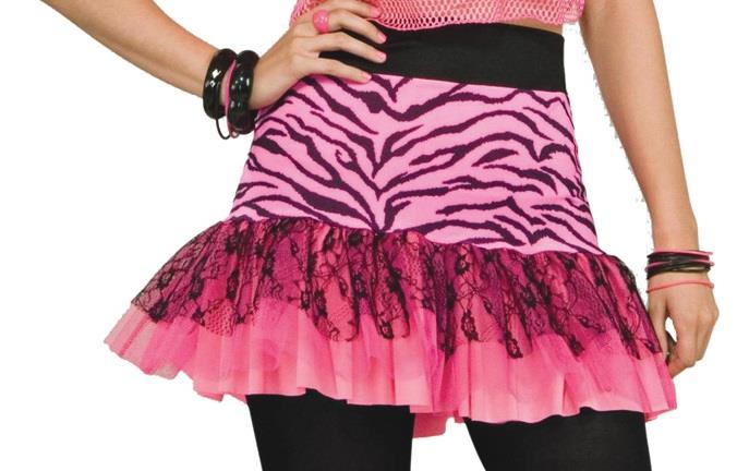 Pop Party Skirt Pink Adult Costume Accessory
