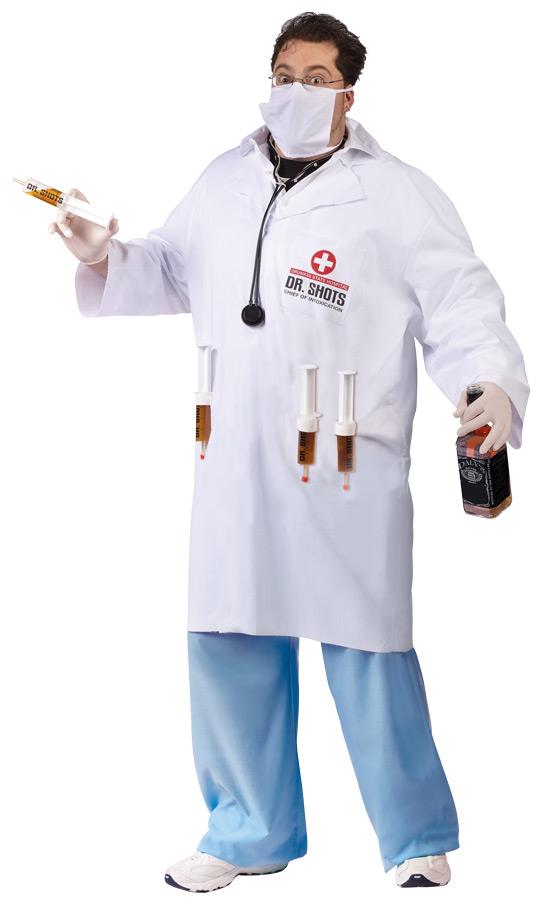 Dr. Shots Adult Plus Costume