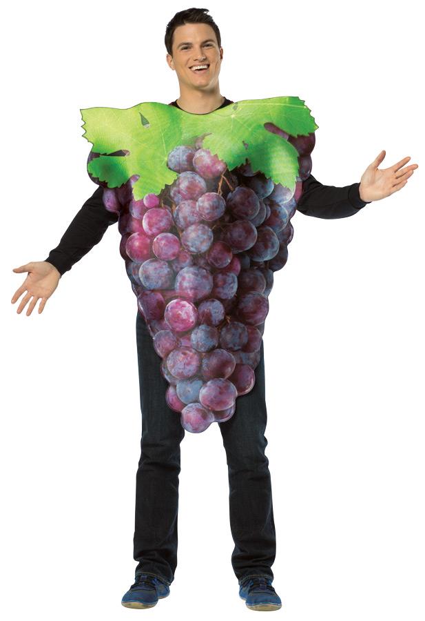 Get Real Bunch Of Purple Grapes Adult Costume