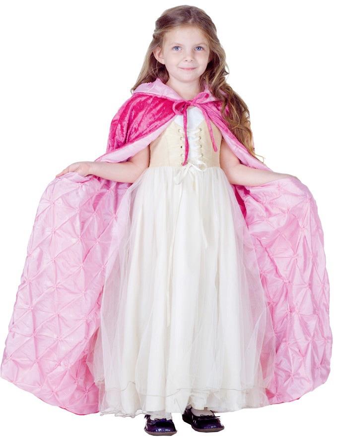 Pink Panne Velvet Child Cape