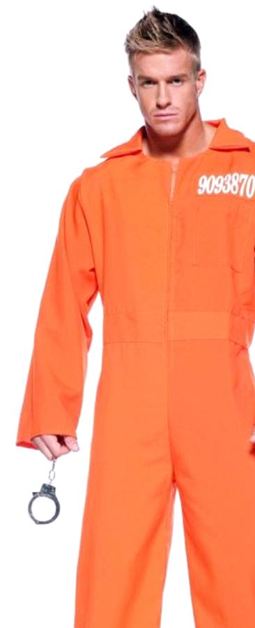 Orange Prison Jumpsuit Adult Costume