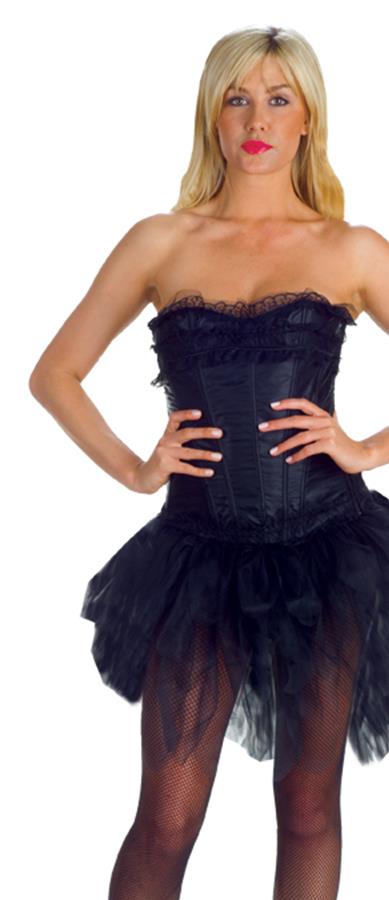 Black Sexy Mullet Ballerina Tutu Adult Costume Accessory