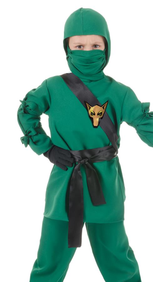 Green Ninja Child Costume Large