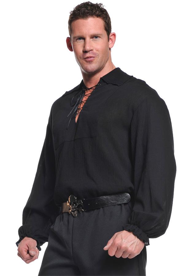 Black Pirate Adult Plus Shirt