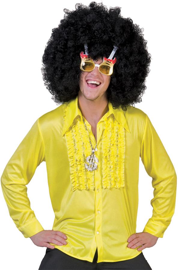 Saturday Night 70's Yellow Adult Shirt Large