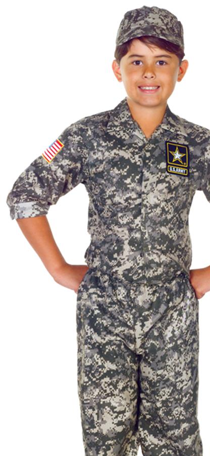 US Army Camo Set Child Costume Small