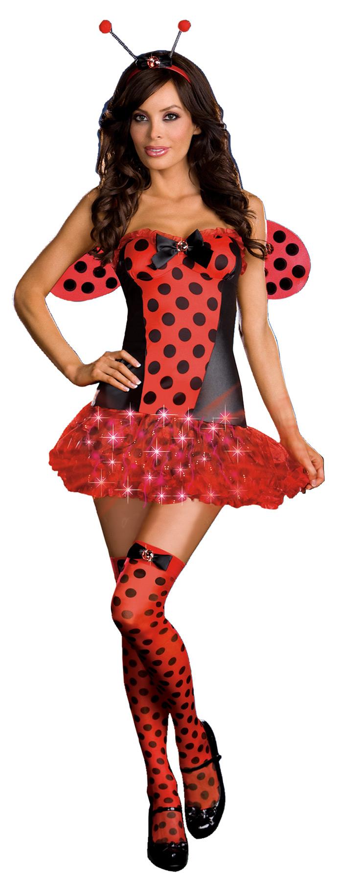 Light Me Up Ladybug Adult Costume Large