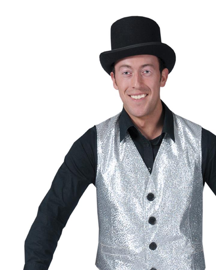 Silver Vest Adult Costume Accessory Large