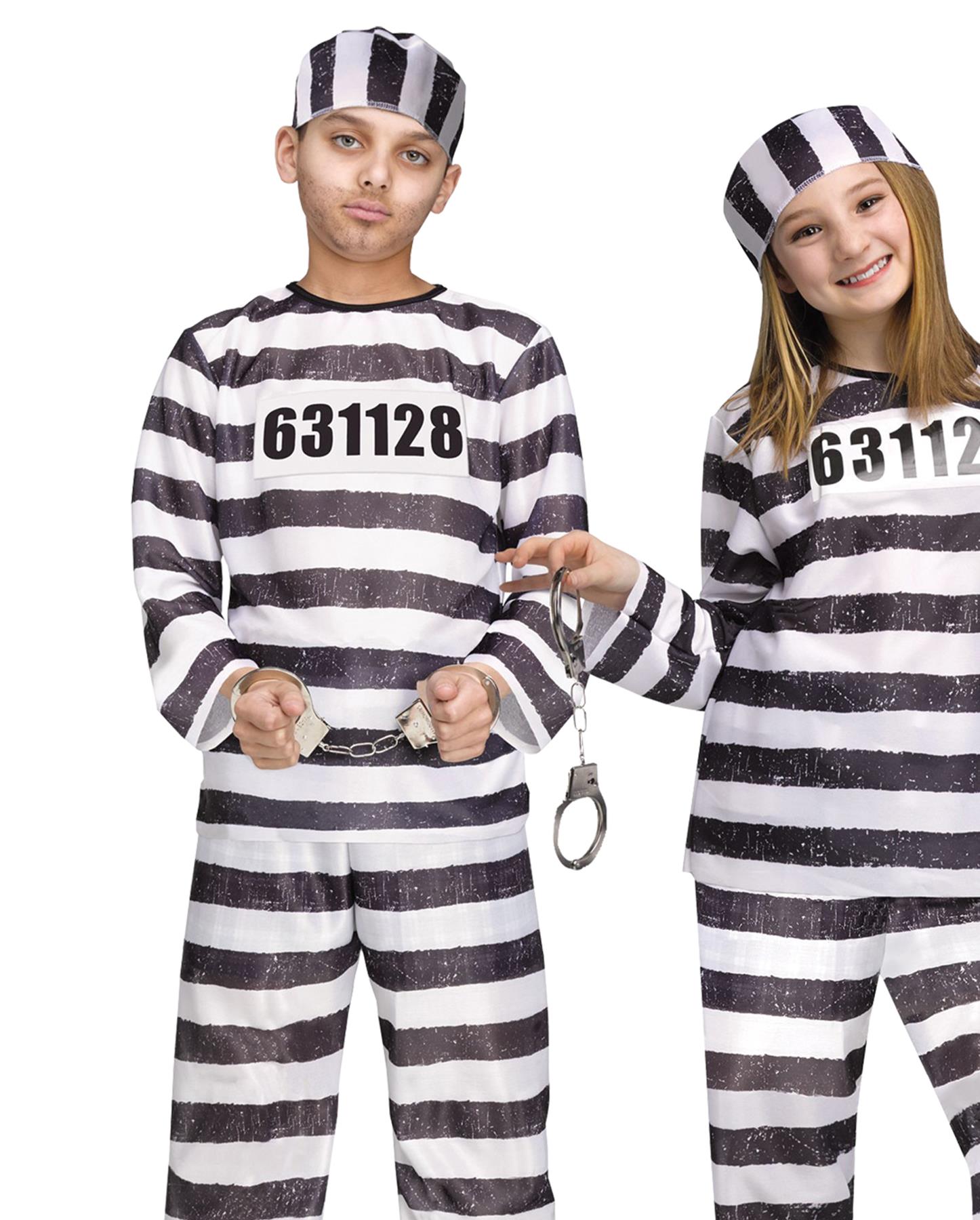 Jailbird Prisoner Convict Child Costume