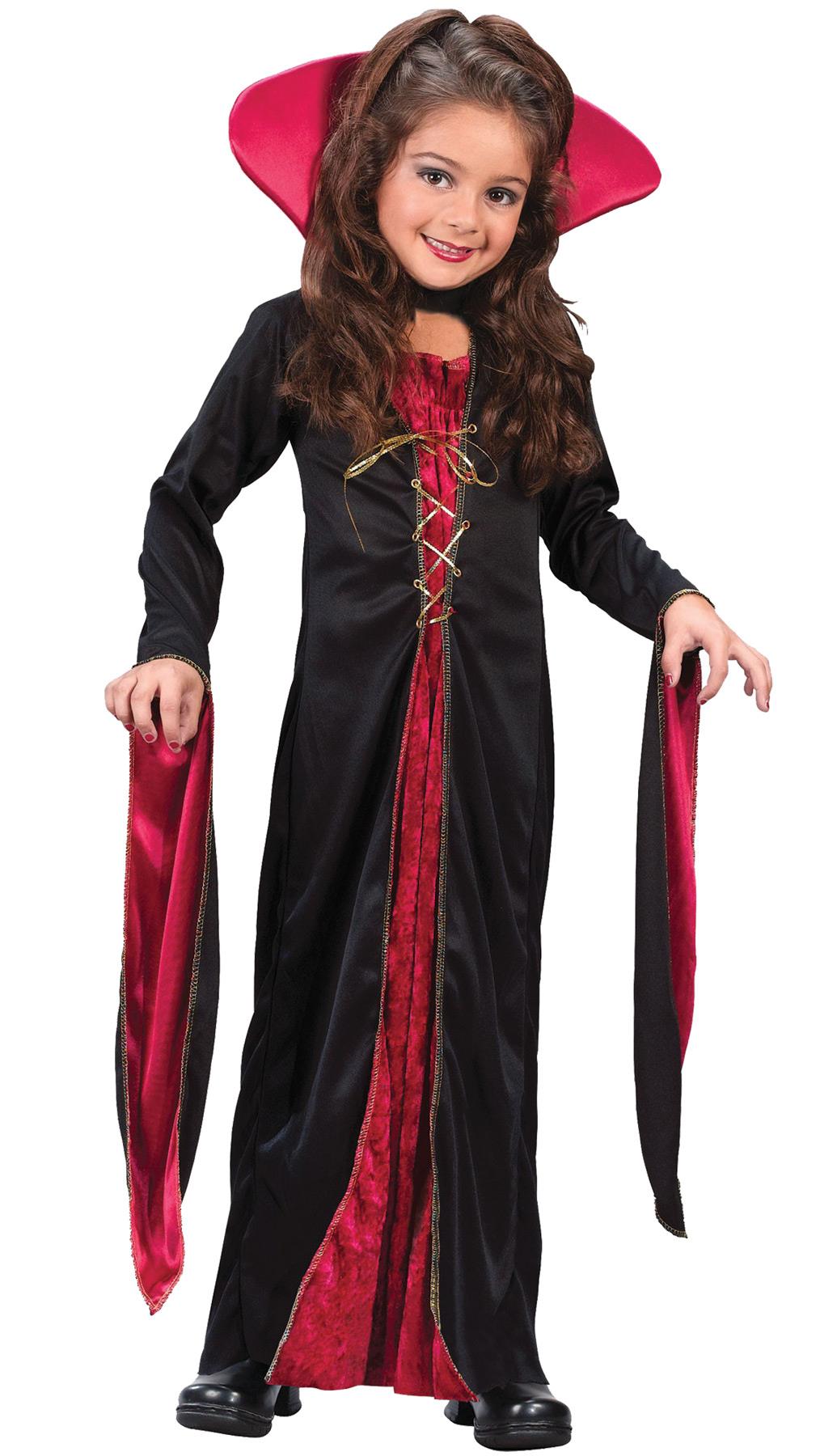 Victorian Vampiress Child Costume Large