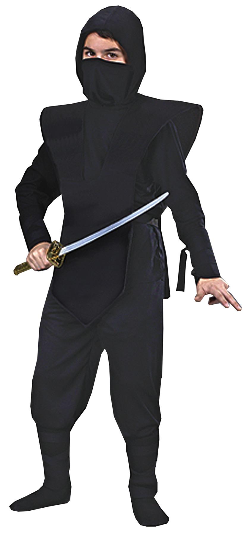 Ninja Complete Black Child Costume Large