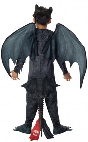 How to Train Your Dragon 2 Night Fury Toothless Child Costume Medium
