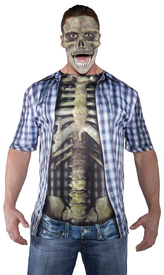 Photo Real Skeleton Adult Shirt
