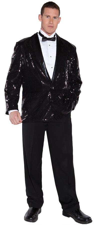 Sequin Black Adult Jacket Standard