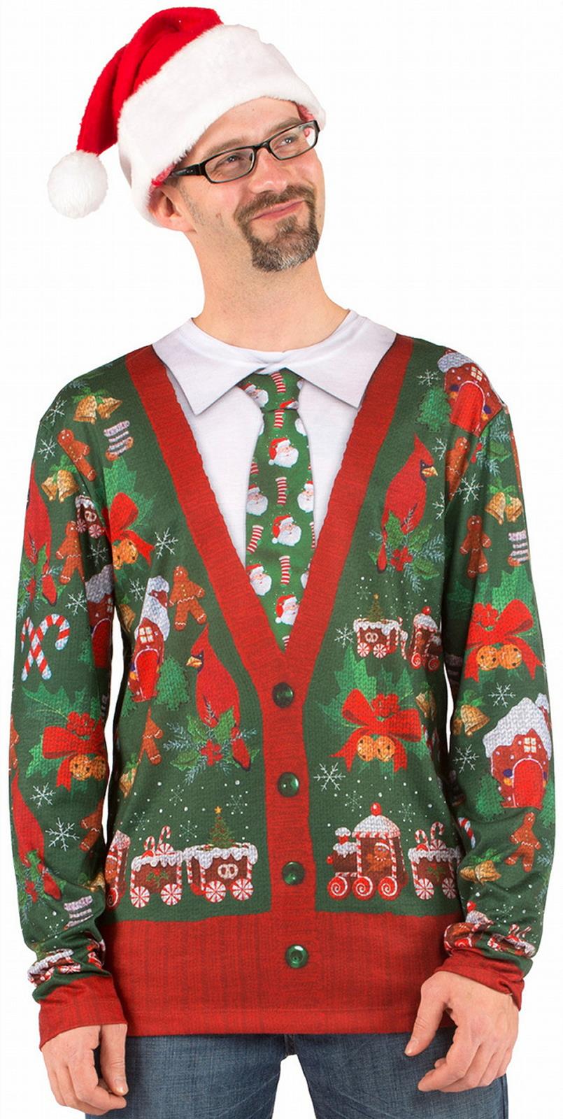 Ugly Christmas Cardigan Adult Shirt XL