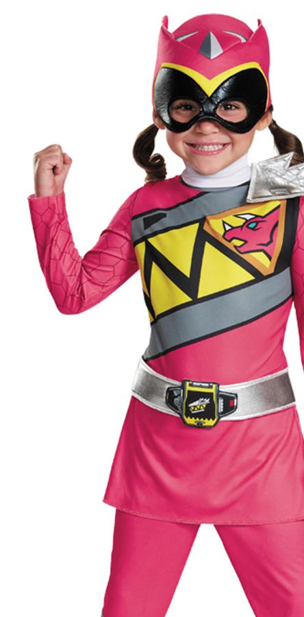 Power Rangers Dino Charge Pink Ranger Classic Toddler / Child Costume 3-4