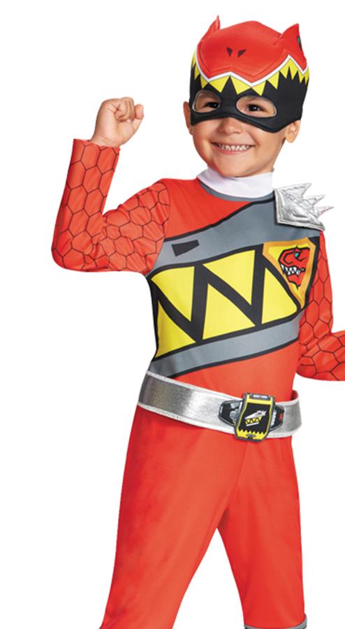 Power Rangers Dino Charge Red Ranger Classic Toddler / Child Costume 4-6