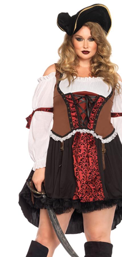 Ruthless Pirate Wench Adult Plus Costume 3X