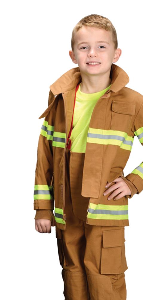 Firefighter Tan Child Costume Small