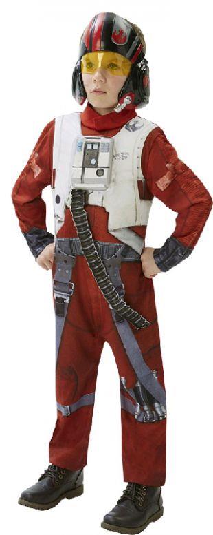 Star Wars Episode 7 Poe Dameron X-Wing Fighter Deluxe Tween Costume 14-16