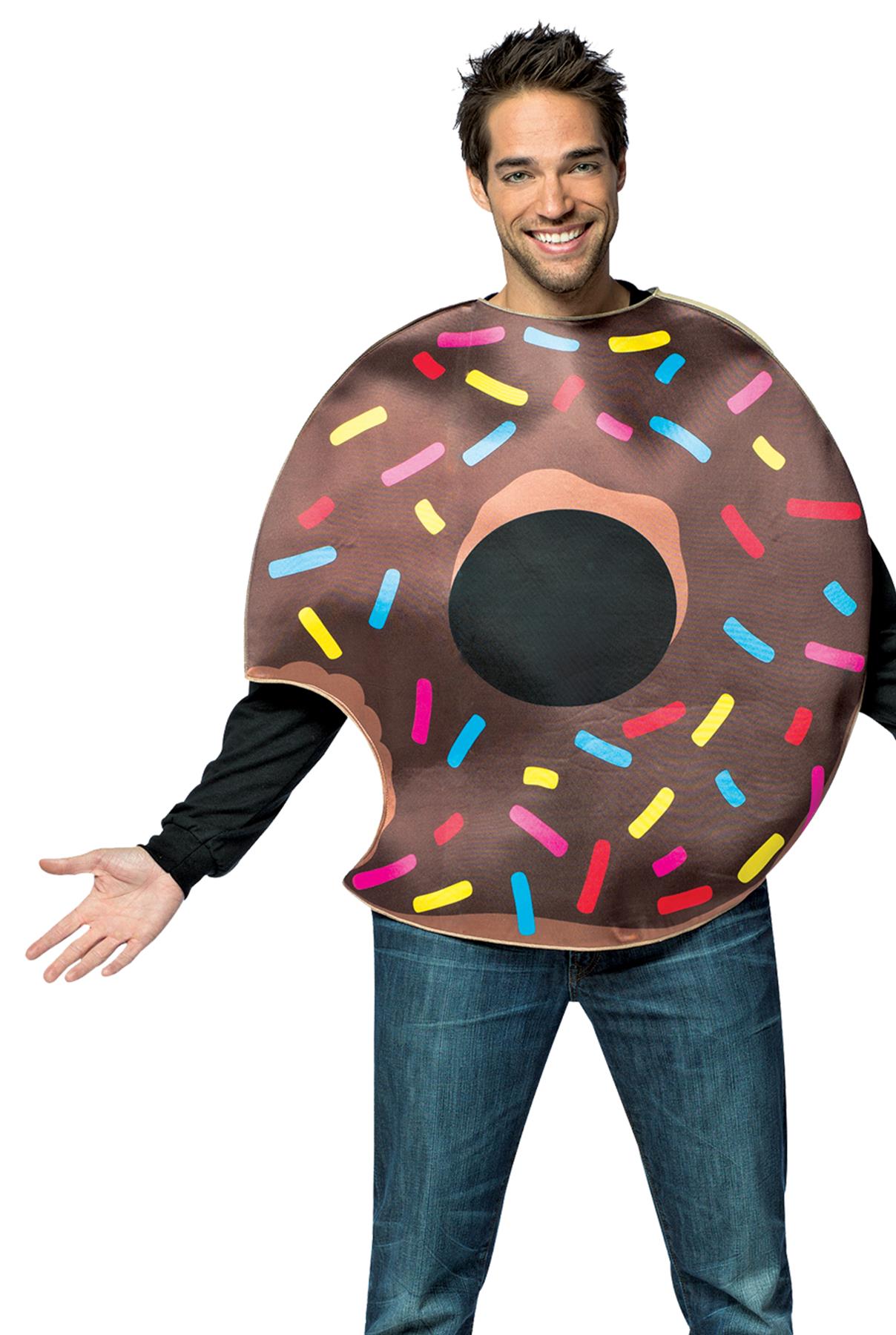 Chocolate Doughnut With Bite Adult Costume