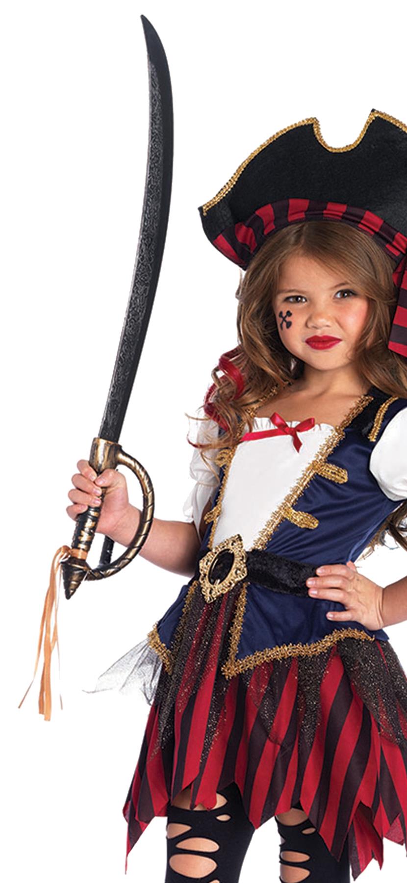 Caribbean Pirate Child Costume 3-4T